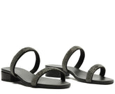 SANDÁLIA MULE GLAM MANTA PRETA C 30114 0087 0009 ANACAPRI
